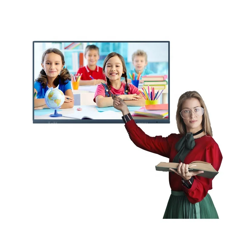 4K UHD смарт-доска сенсорный экран LED 75 дюймов мульти