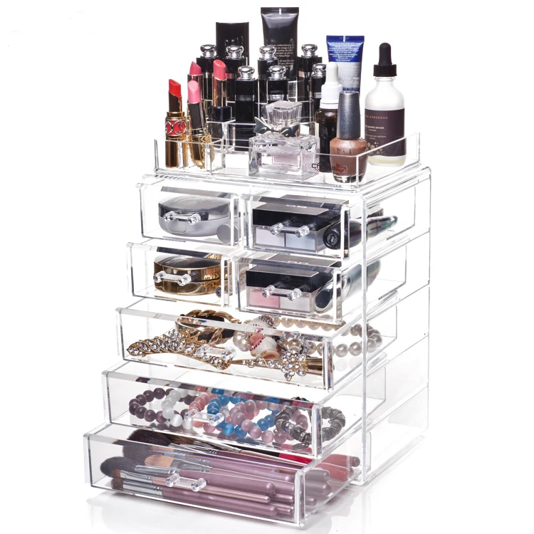 Quality-Assured Multi Purpose Plastic 5-tier Drawers Cosmetic Makeup Storage