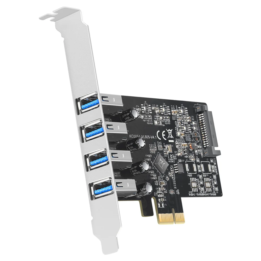 MAIWO PCIe на USB3.0 4 порта адаптер карты настольного компьютера Расширенная карта концентратор встроенный чтение и запись Суперскоростной USB 3