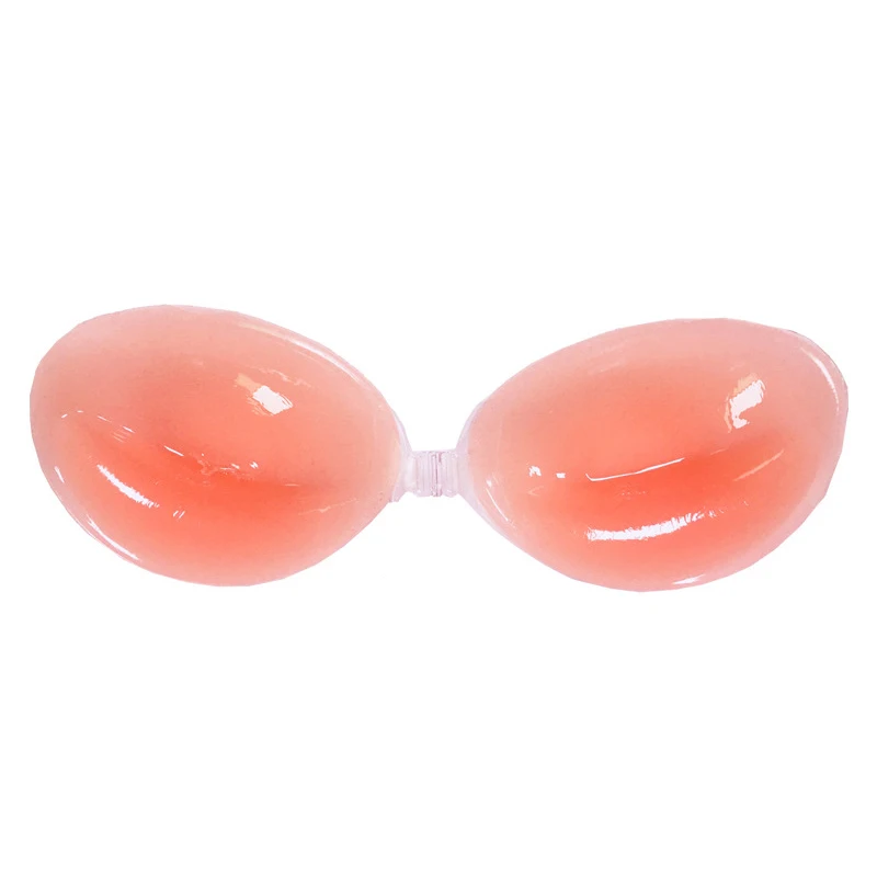Women Hot Selling Sexy Waterproof Reusable Self Adhesive Silicone Bra Push Up Silicone Invisible Sticky Bra