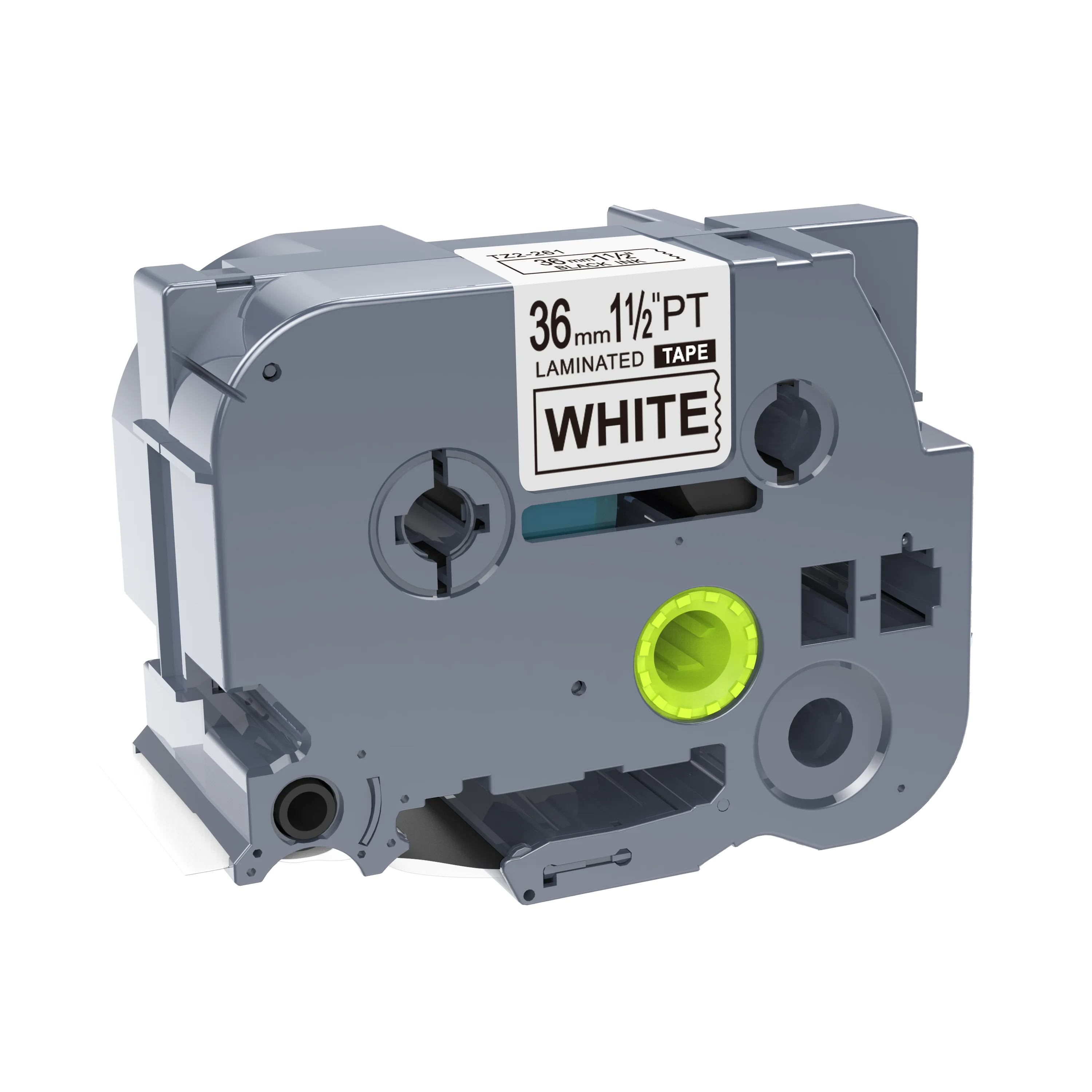 Compatible 36mm black on white label tape TZE -261 cassette tapes For P-Touch