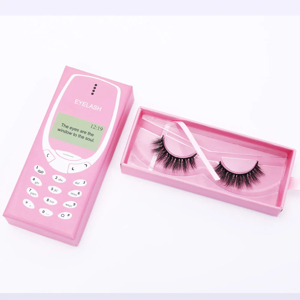 
Customizable Wholesale readu to ship full strip cruelty free synthetic lashes 3d Faux Mink Eyelash 