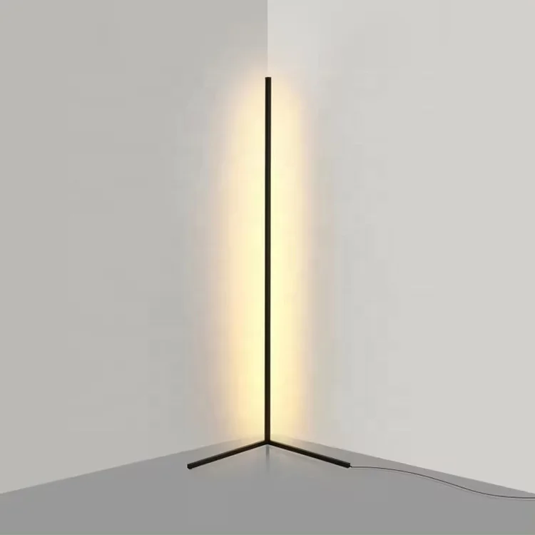 Smart Flexible RGB Color Changing Dimmable Atmosphere Lighting Corner Standing Lamp for Living Room Decoration