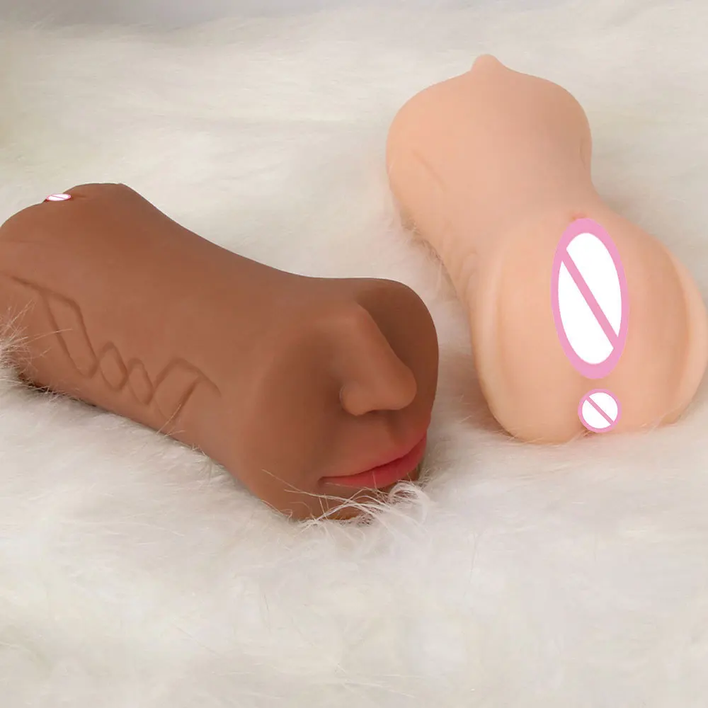 Male adult erotic products double head simulation oral pussy anal sex channel inverted mold masturbation celebrities