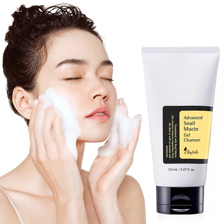 Private Label 6pcs Skincare Products Snail Mucin Collagen Anti-aging Face Cleanser Serum Facial Moisturizer Cream Skin Care Set