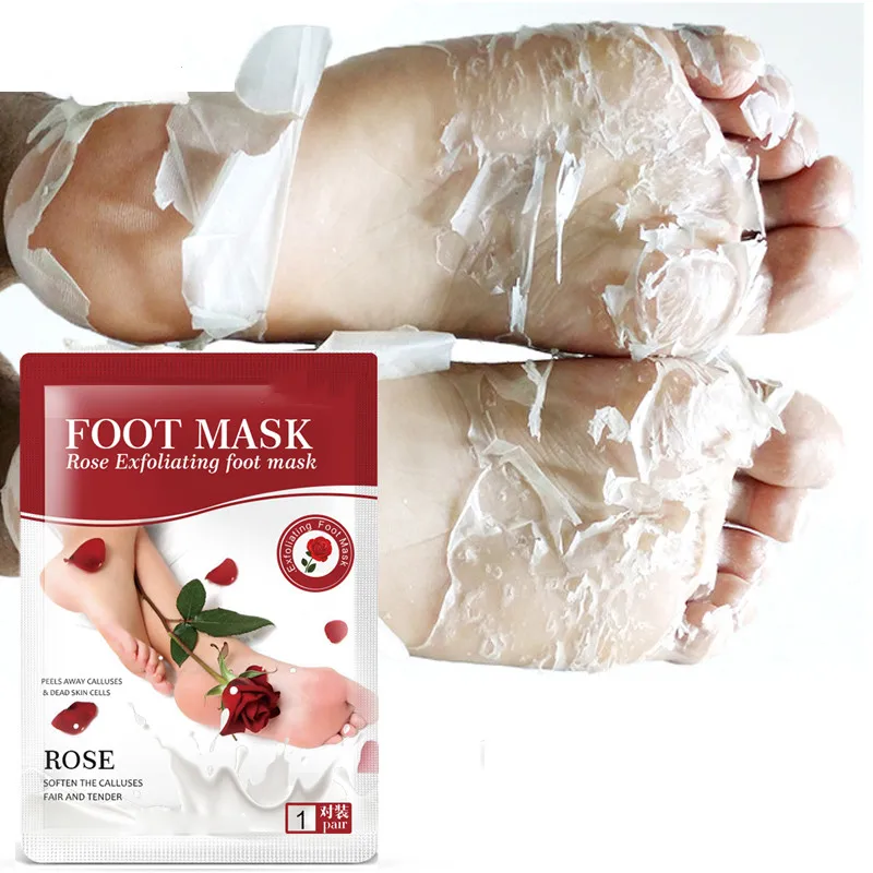 OEM ODM Private Label Hydrating Reduce Fine Line Rose Moisturizing Foot Mask