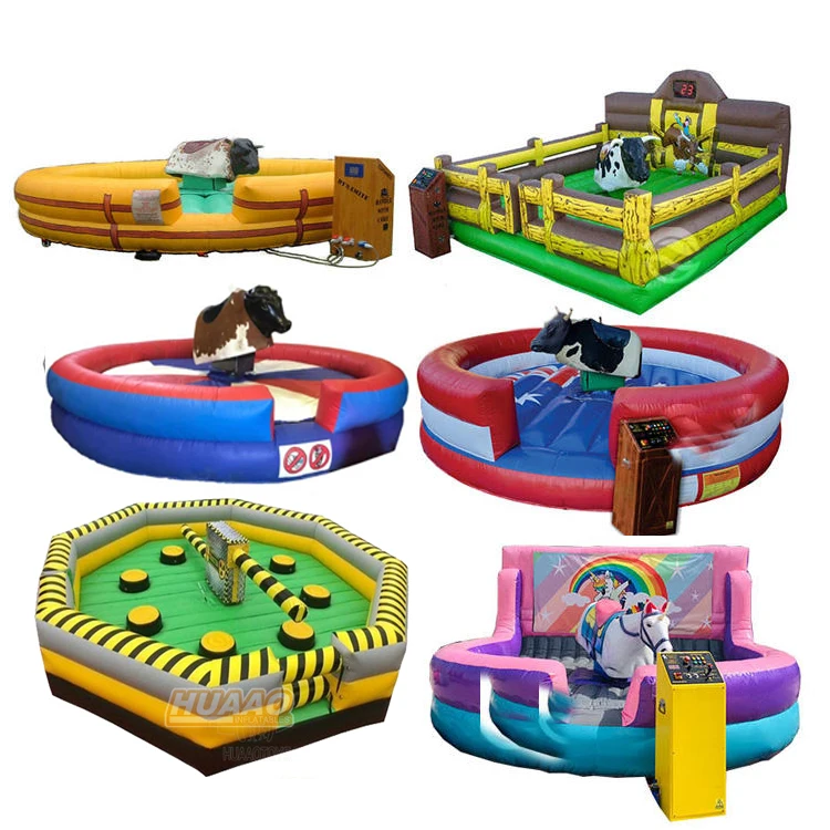 Commercial Inflatable Rodeo Mechanical Bull Customized Size Bull Riding Machine