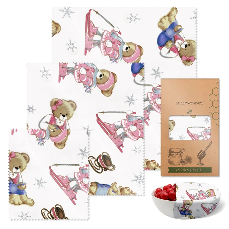 Органическая хлопчатобумажная ткань из пчелиного воска, многоразовая устойчивая пищевая/сэндвич-продукция, пищевая упаковка из пчелиного воска