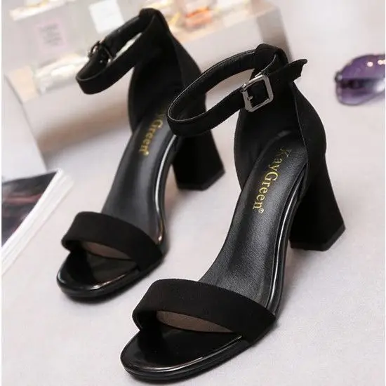 Wholesale high heel shoes For Woman shoes comfortable Fashion black Women Sandals