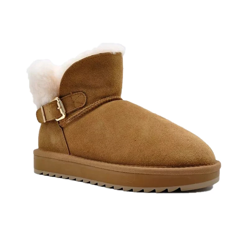 Высококачественная зимняя обувь, Нескользящие зимние сапоги из искусственного меха, сексуальные пушистые женские зимние сапоги