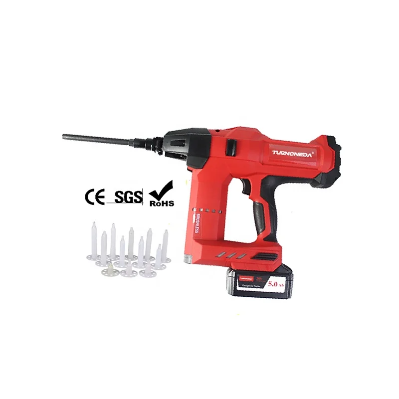 120J Cordless Lithium Battery Insulation Nailer Professional Nailing Tool for Fixing Rock Wool Insulation Walls in Construction