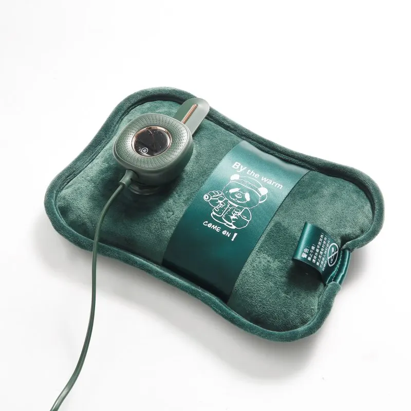Hand Warming Digital Display Change Temperature Flannel Material Electric Hot Water Bottle