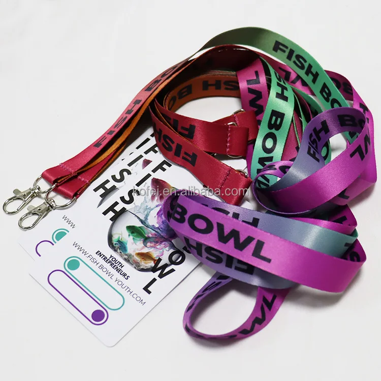 Kofei 2024 Sublimation Lanyards High Quality OEM Lanyard With Your Own Logo No Minimum Order Custom Printed Lanyard With Card