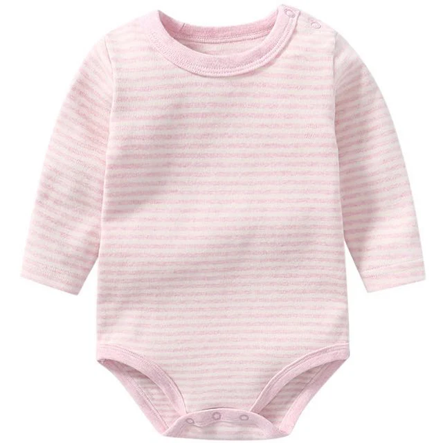 
Newborn Baby Girl Boy Clothes 100% Cotton Long Sleeve Bodysuit 