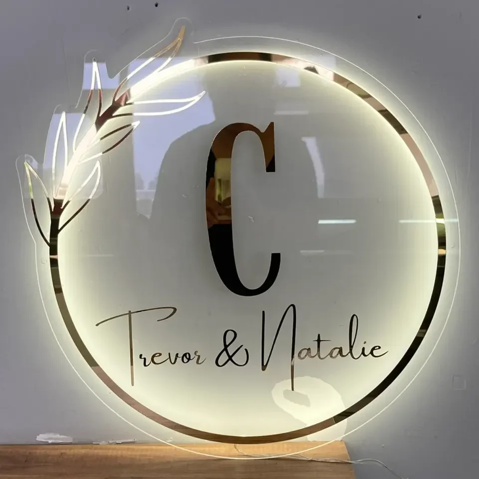 Custom Metal Backlit Sign Outdoor Shop Advertising Business Sign 3D Shop Signs