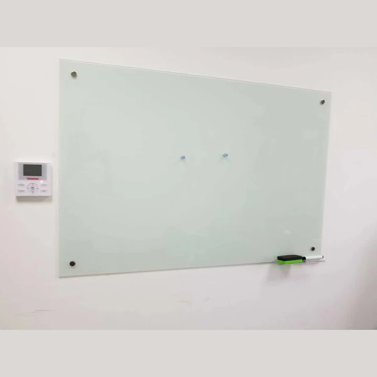 High Quality Artistic School Clear Glass Strong Magnetic Memo Board for Hanging Use