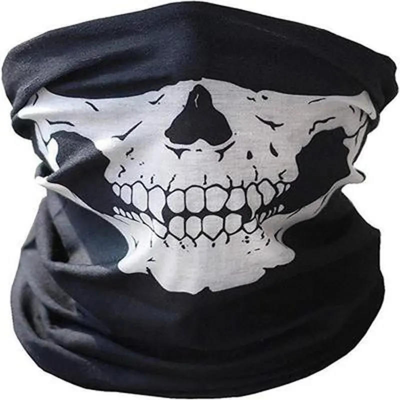 Motorcycle Riding Face Mask Hip-hop Skull Bandanas Multifunctional Tube Face Cover