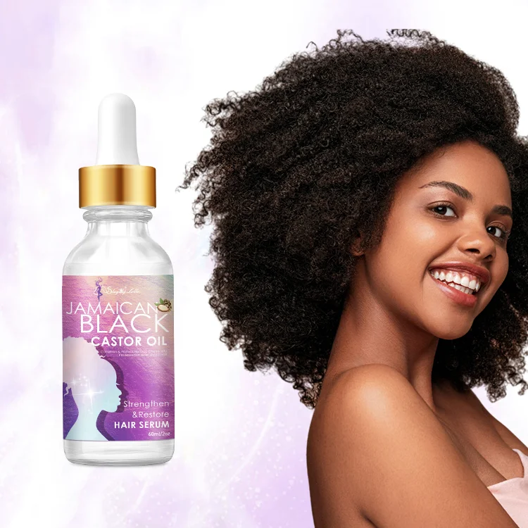 Natural Anti-breakage Nourish Hair care Organic Shiny Grow Hair Growth Serum Private Label for Black Women 4C curl hair