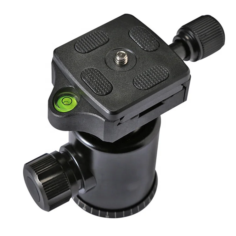 Diameter 36mm Profesional Camera Tripod Accessory Metal Big CNC Ball Head With 1/4 Screw