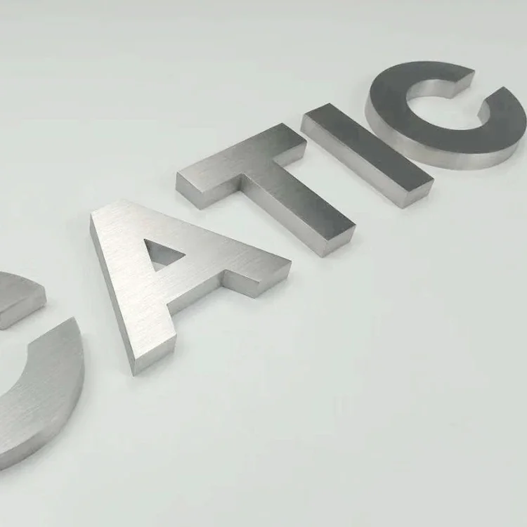 High Quality Custom Logo Diy Metal Alphabets 3D Letter Sign Stainless Steel Metal Letter