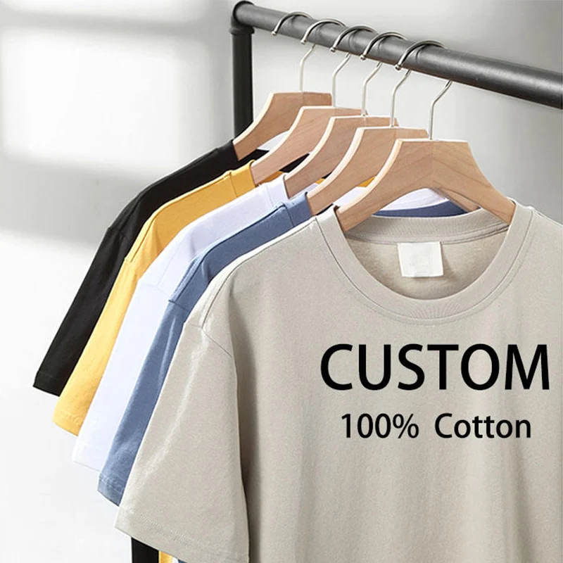 Wholesale bulk oversized t-shirts plain white t shirt for men 100% cotton white thick collar white t shirts in bulk