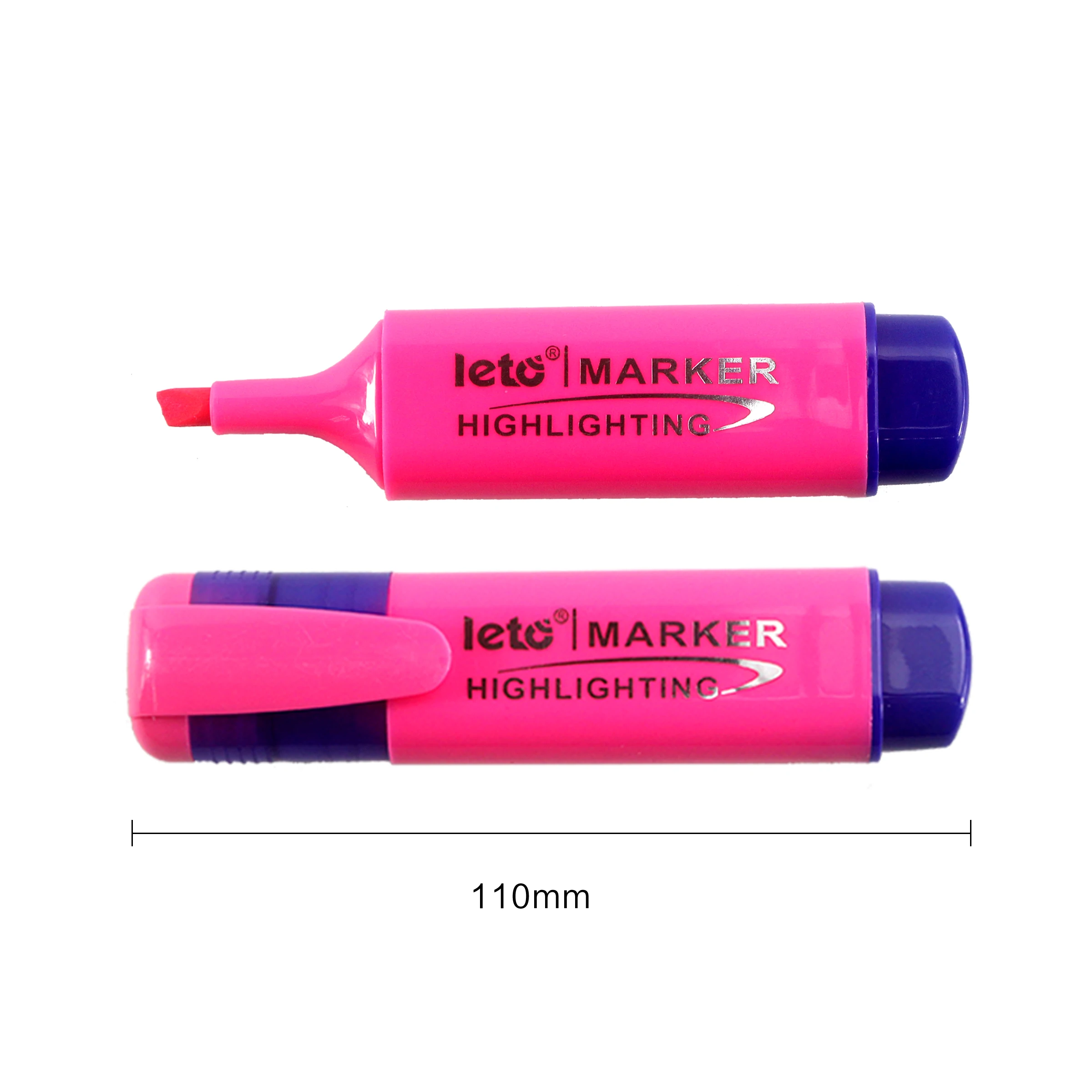 Hot Selling School Stationery Custom Logo Highlighter Marker Pen Set Non-toxic Single Head Highlighter Pen Set