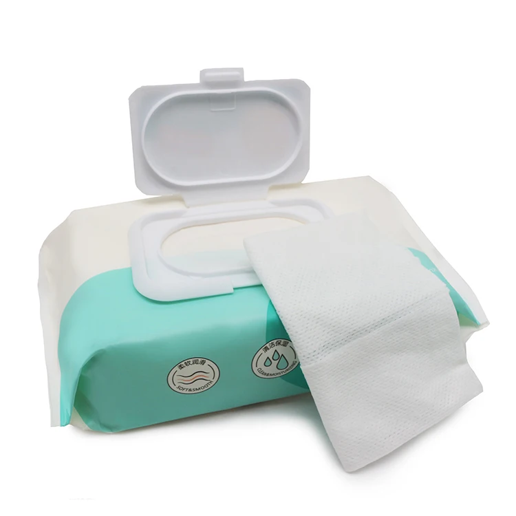 100Pcs Antibacterial No Chemical Disposable Biodegradable Bamboo Baby Wet Wipes With Aloe