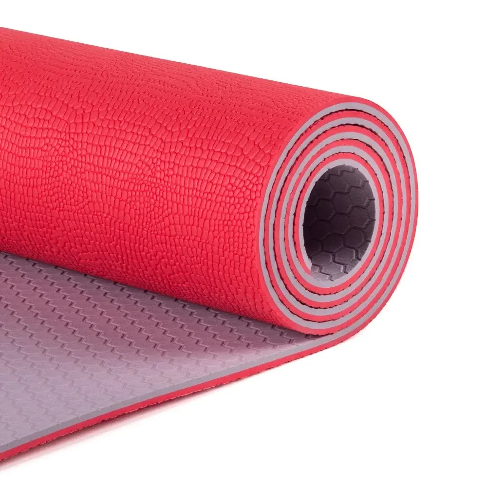 Sansd Dropshipping Tpe Yoga Sport Gym Yoga Matt Anti Slip 6mm Custom Logo Uv Print Eco Friendly Double Layer Tpe Yoga Mat