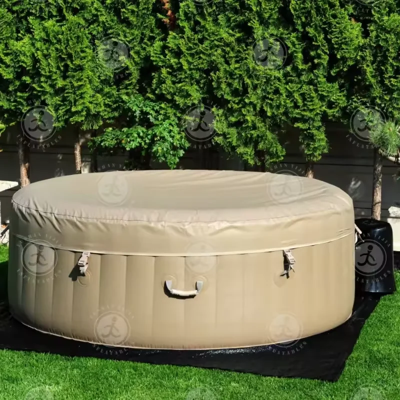 2m High Quality Jacuzzi Portable Spa 4-6 Person Spa Swimming Pool Hot Tub Inflatable Hot Tub Pool PVC Inflatable SPA Tub