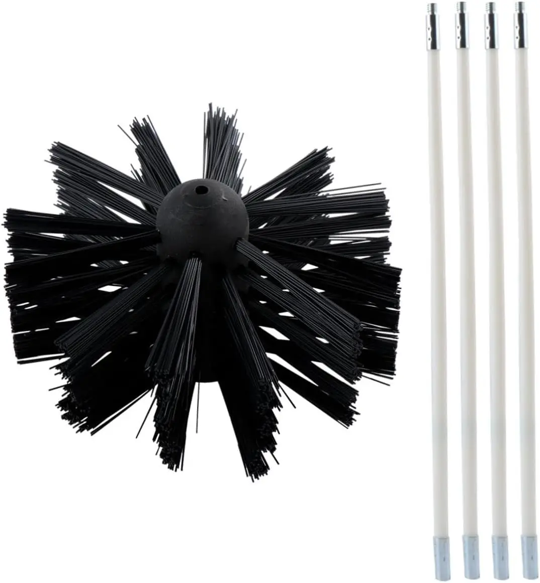 Clothes Pipe Chimney Sweep Brush Duct Cleaning Equipment Dryer Vent Kit Drill Electric stove cleaning