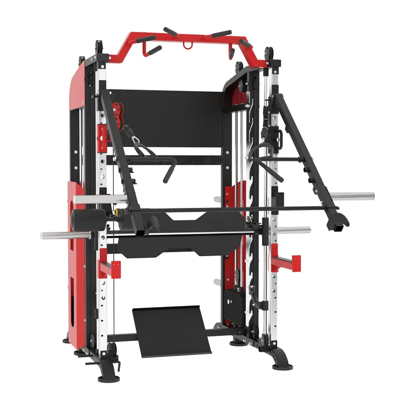Multi Function Station High Quality Smith Machine Cable Trainer Plate Loaded Machine 3D Smith Machine