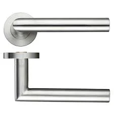 Stainless Steel Glass Door Handle Office Use Popular Young Style Pull Handle SS304 Mirror Polish H shape Round Square Window