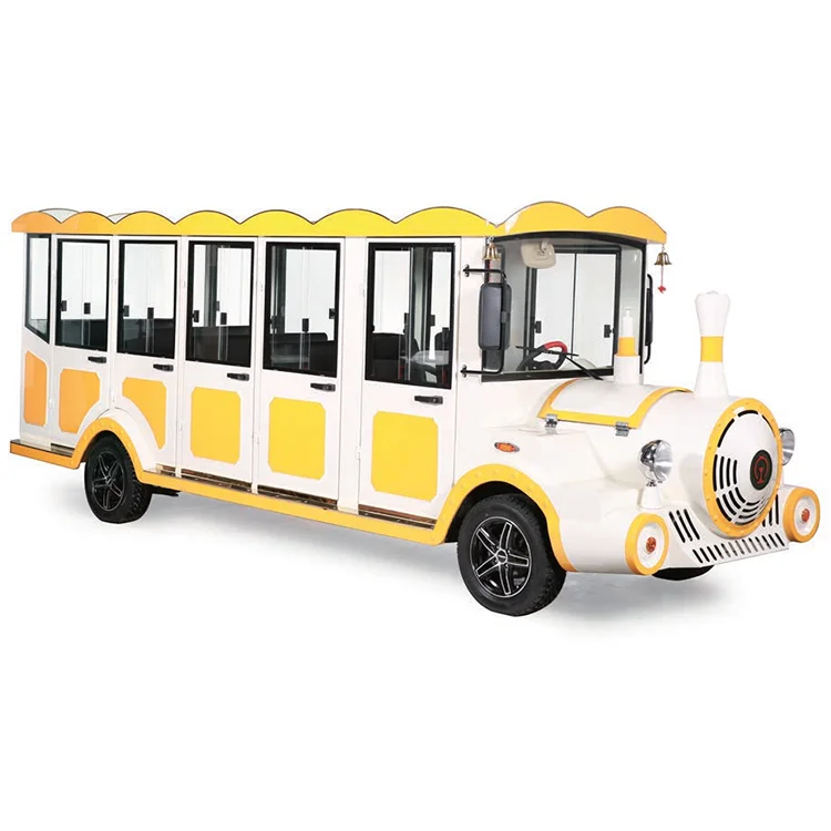 China Wholesale Tourist Shuttle City Sightseeing Bus 8 Passenger train Electric Sightseeing Car For Sale
