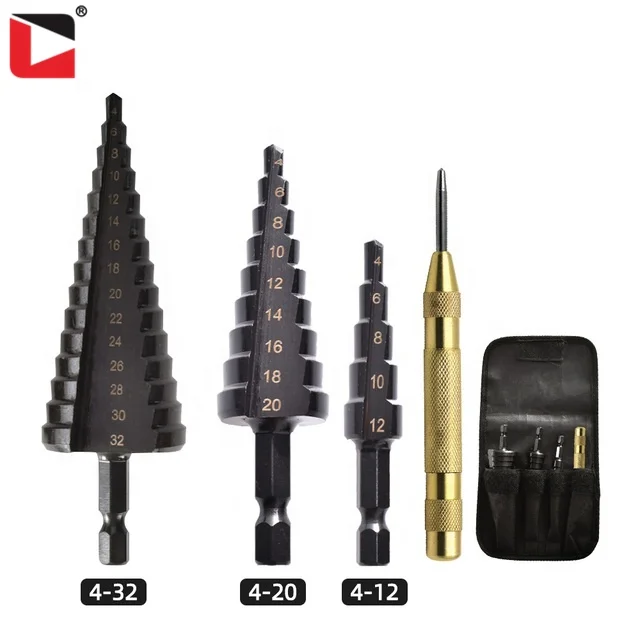 3 шт., ступенчатое сверло из черного оксида Hss M35