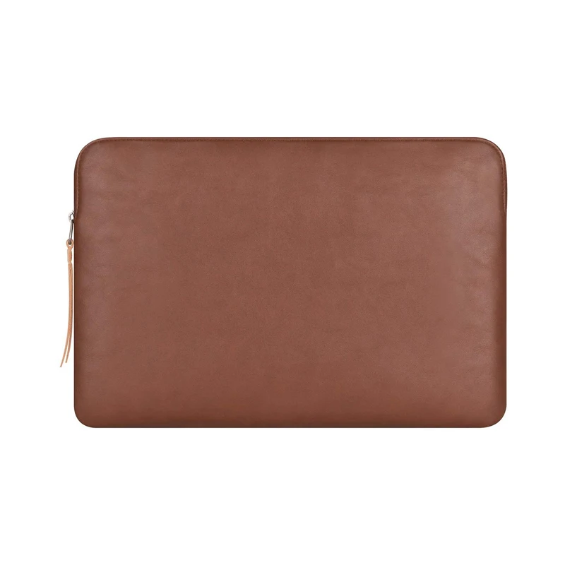16 Inch Water Resistant Men Leather Laptop Bags Woman PU Multifunctional Leather Bags Laptop Sleeve