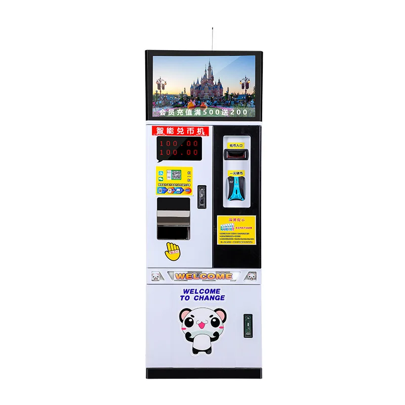 Game Currency Changer Dispenser Factory Price Token Vending Machine Smart Automatic Indoor Bill Laundry Coin Exchange Machines