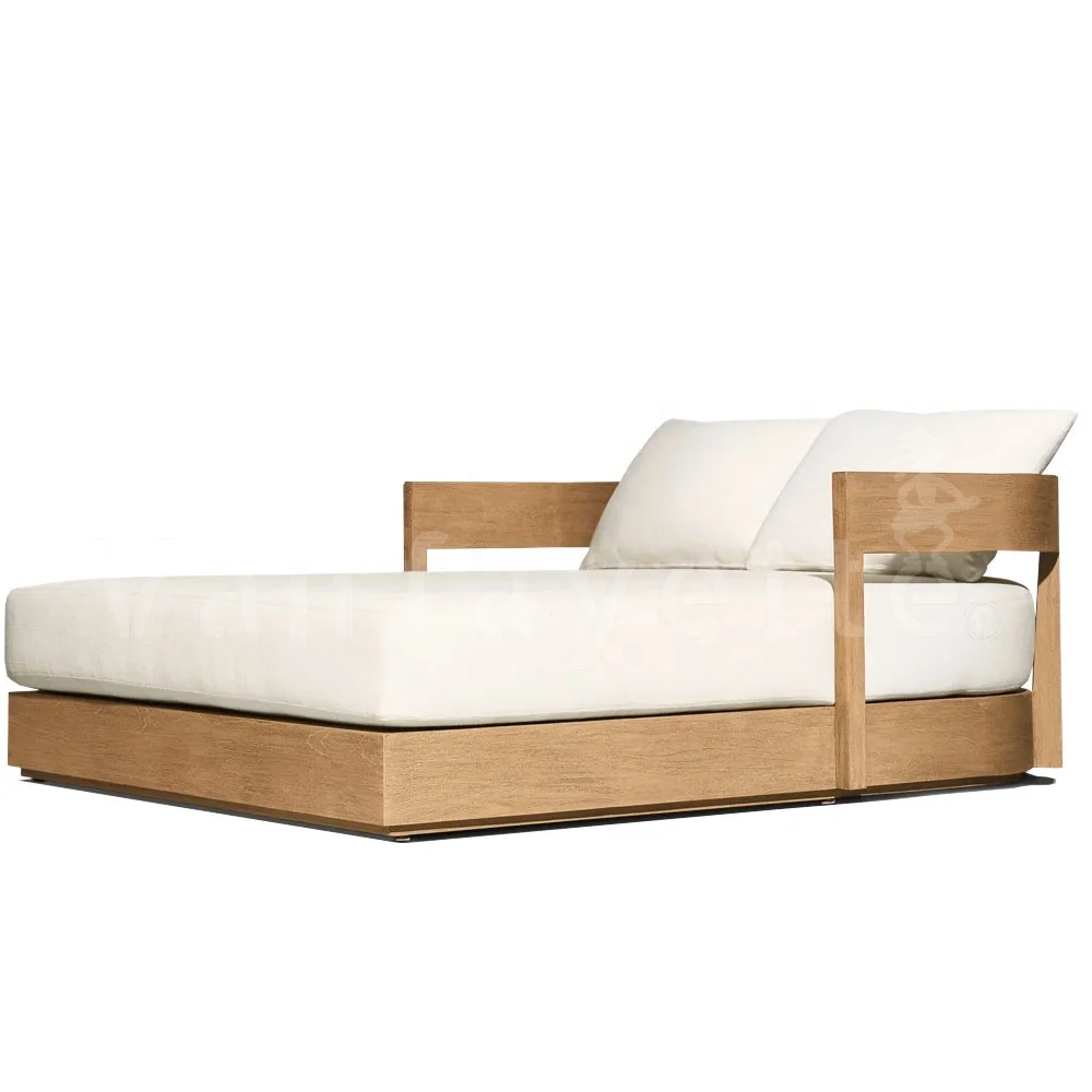 Teak Wood Outdoor Lounge Chair Chaise Lounge Pool Chair Daybed Furniture Interior Project Vanfayette Customized