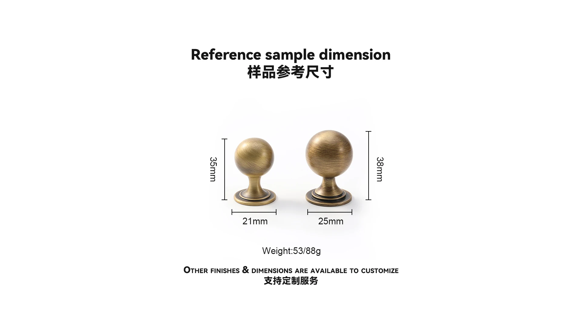 Maxery Luxury Brass Ball Shape Knob YAB Color Furniture Handles Cabinet Pull Kitchen Cupboard Knob Furniture Handle Pulls