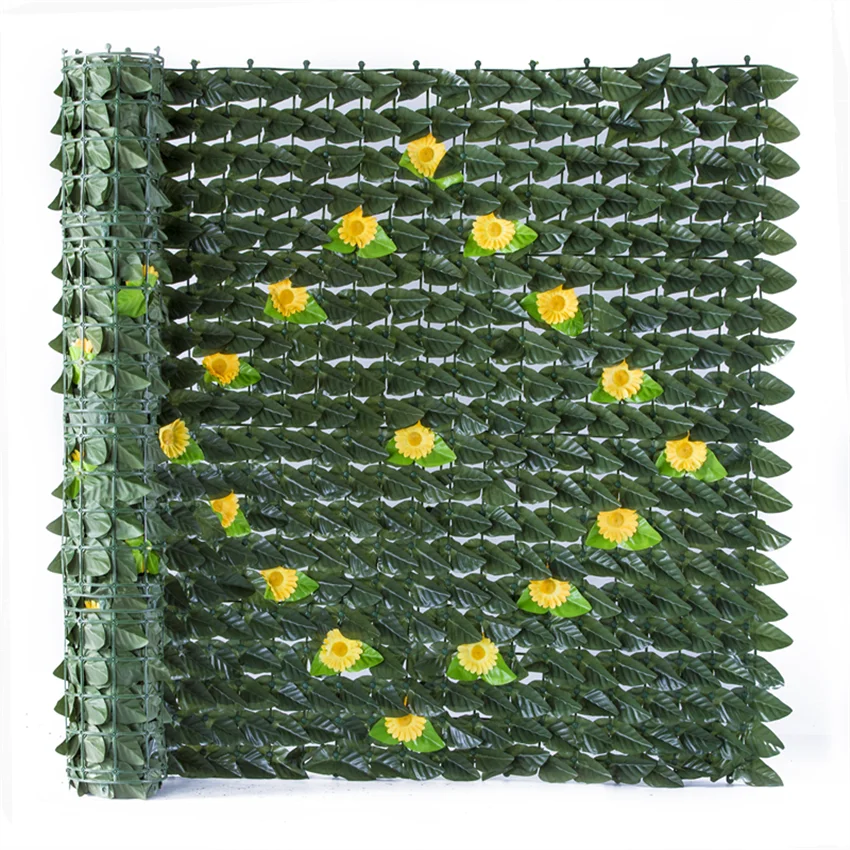 MZ183011 искусственные зеленые листья, искусственный Плющ в рулоне, пластиковый барьер для украшения дома и сада