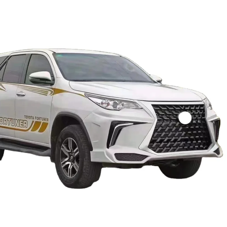Newest Car Front Bumper Facelift Wide Conversion Bodykit Body Kit for Toyota Fortuner 2016-2019 Upgrade Change To Lexus  480usd