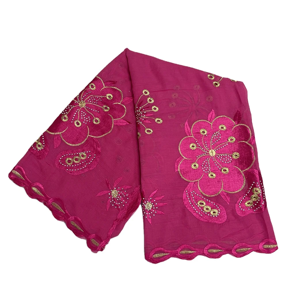 SE-554 2024 new arrival cotton lace embroidery wedding shawl scarf women African shawl abaya dubai big veils hijab scarf