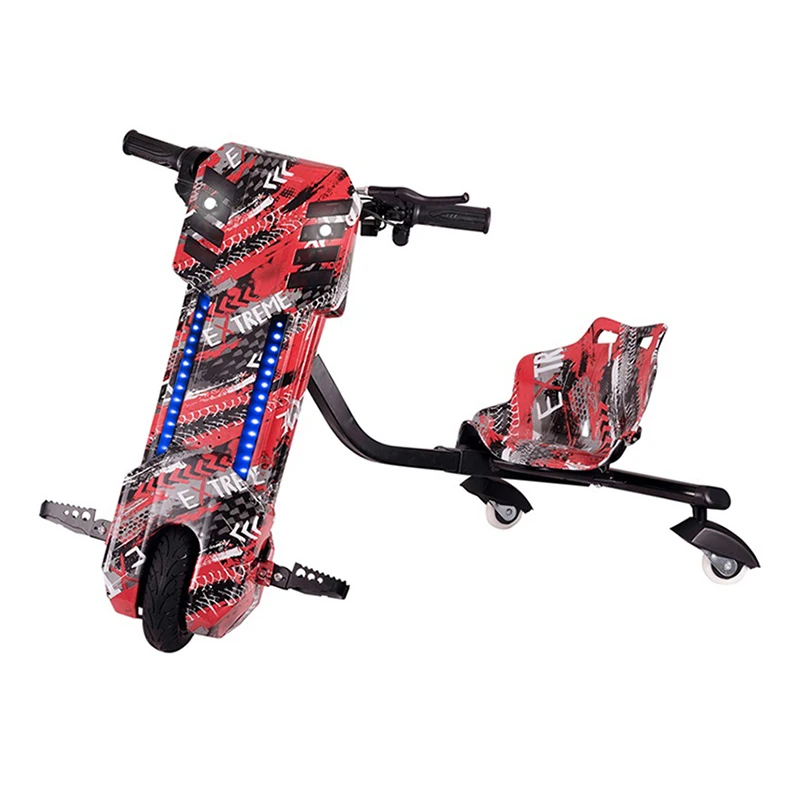 High Quality 3 Wheel Electric Drift Scooter Drifting Trike Scooter Kick Scooter For Kids