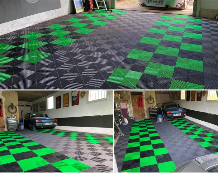 colors customized plastic floor mat for car garage floor tiles interlocking plastic