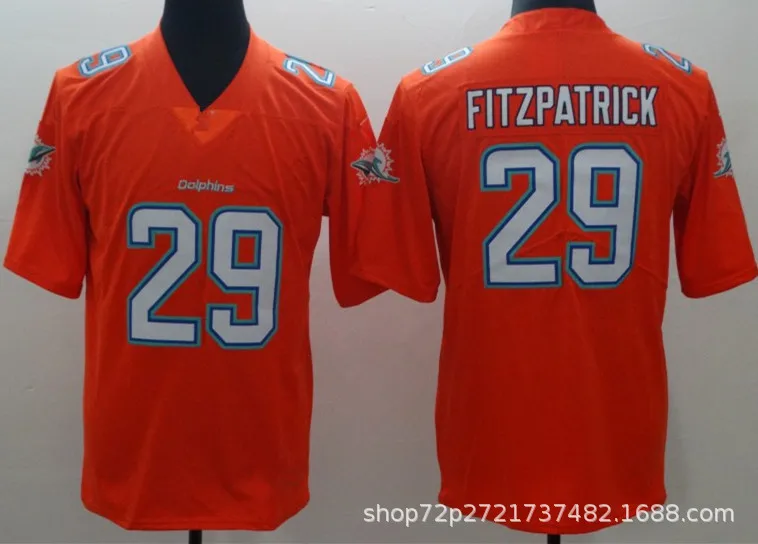 NFL 2021 Майами Дельфины 1 #13 #29 # зеленая и белая ретро Легенда второго поколения мужская