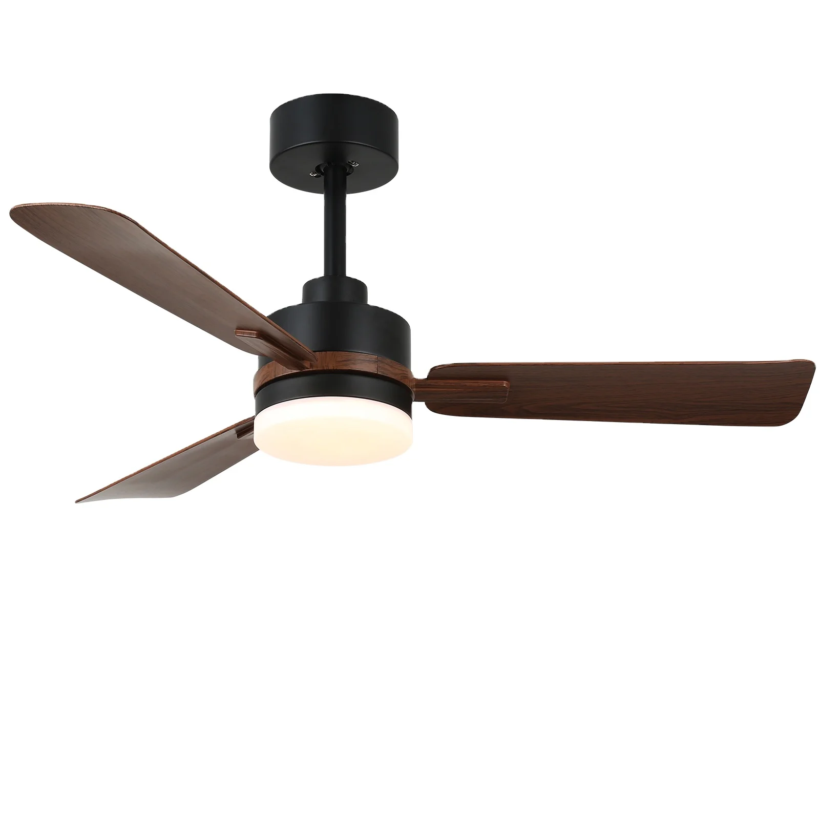 42 Inch Hanging Industrial Style Home Indoor Lighting Adjustable Wind Speed Brightness Timing Switch Electric Fan Chandelier