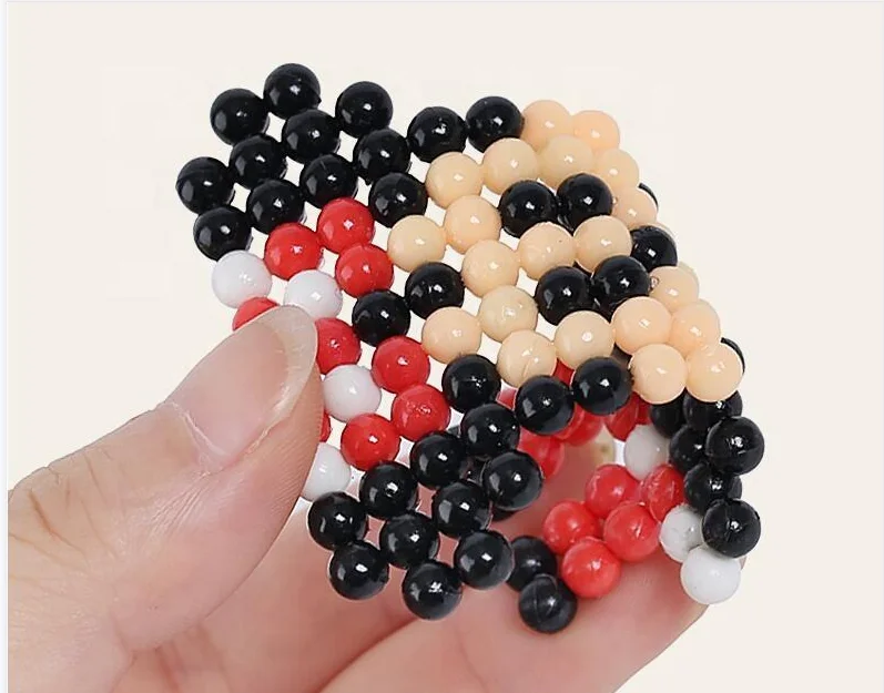 500Pcs/Set 30 Colors 5mm Water Fuse Beads Spray Perler Aqua Magic beads Educational perlen Puzzles Accessories for Children Toys