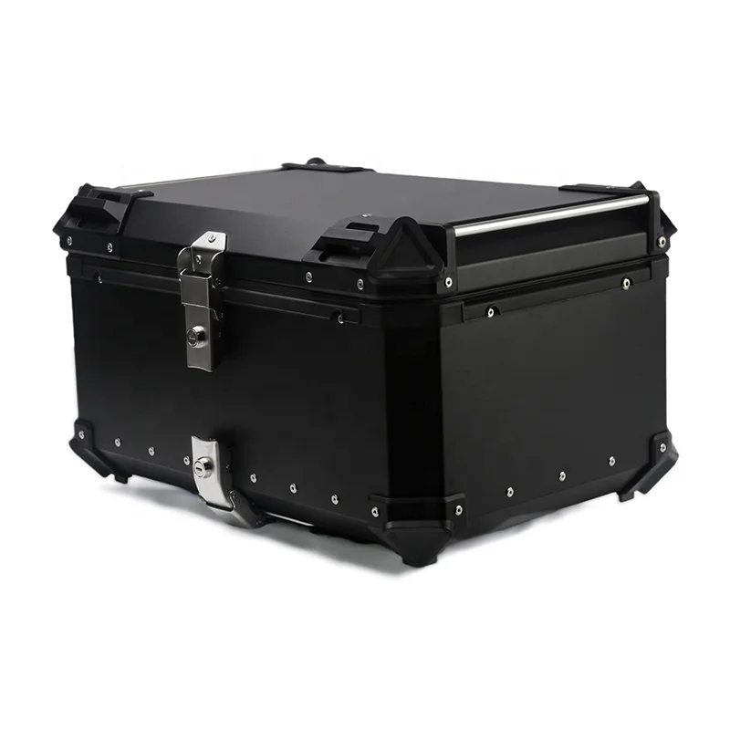 65L Big Garner Aluminum Alloy Plate Motorcycle Waterproof Quick Release Top Box Full Face Helmet Case