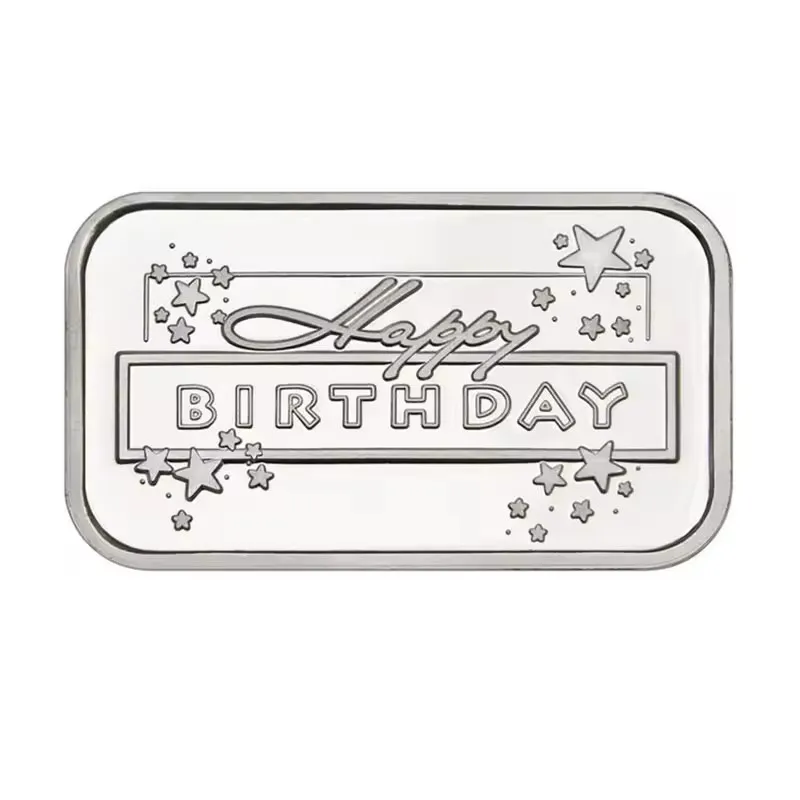 unique novelty decorative brass silver 1ounce 999 silver metal ingot