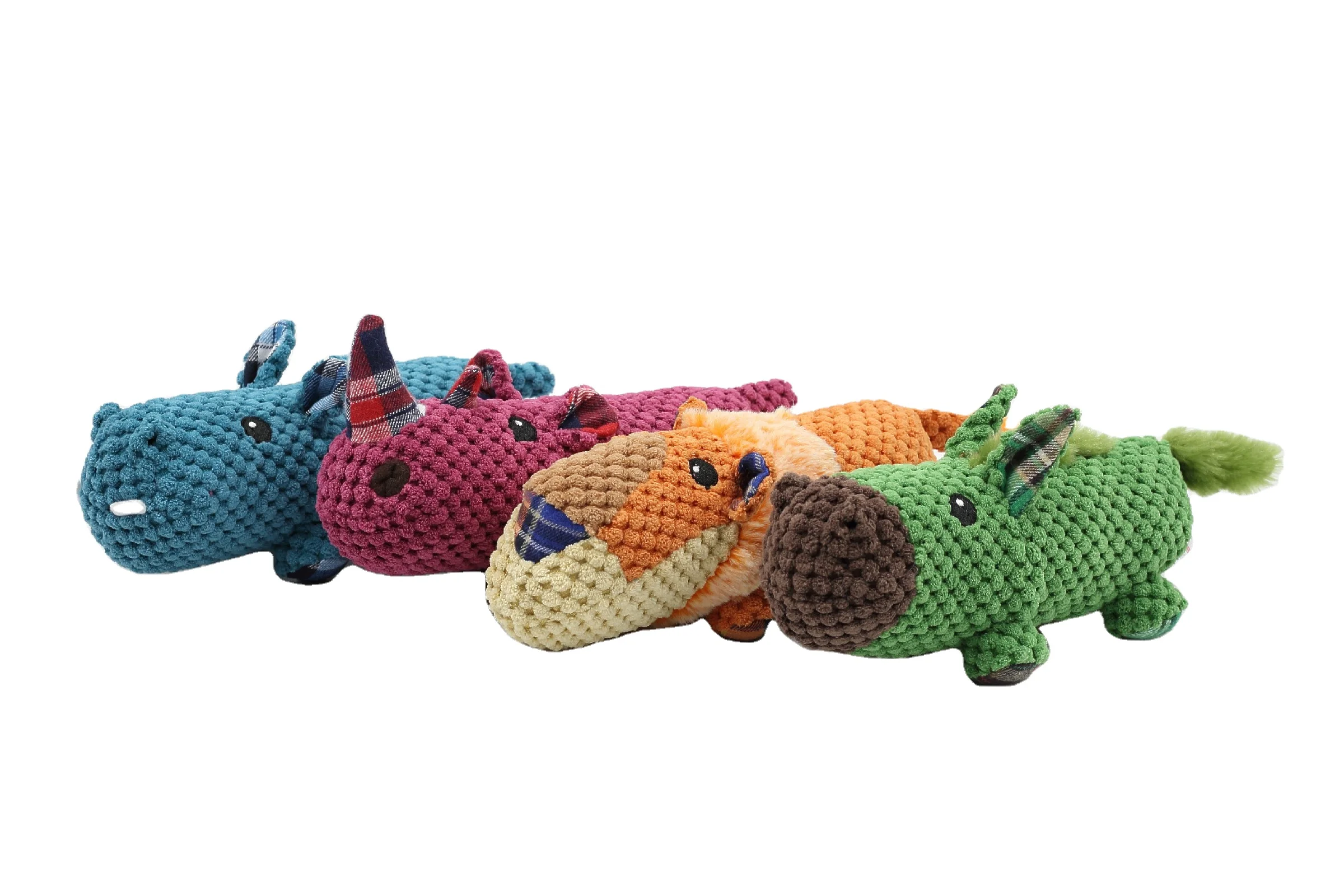 
Manufacturer customized rhino plush dog toy with cheapest price 