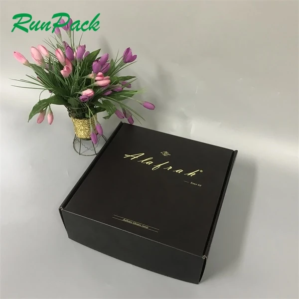 Aluminum foil corrugated box luxury mailer box custom design printing gift food box aircraft packaging supplier